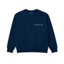 Crewneck Sweatshirt with Embroidered Chest Logo