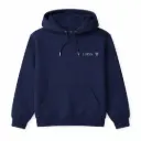 Felpa cappuccio con logo ricamato 